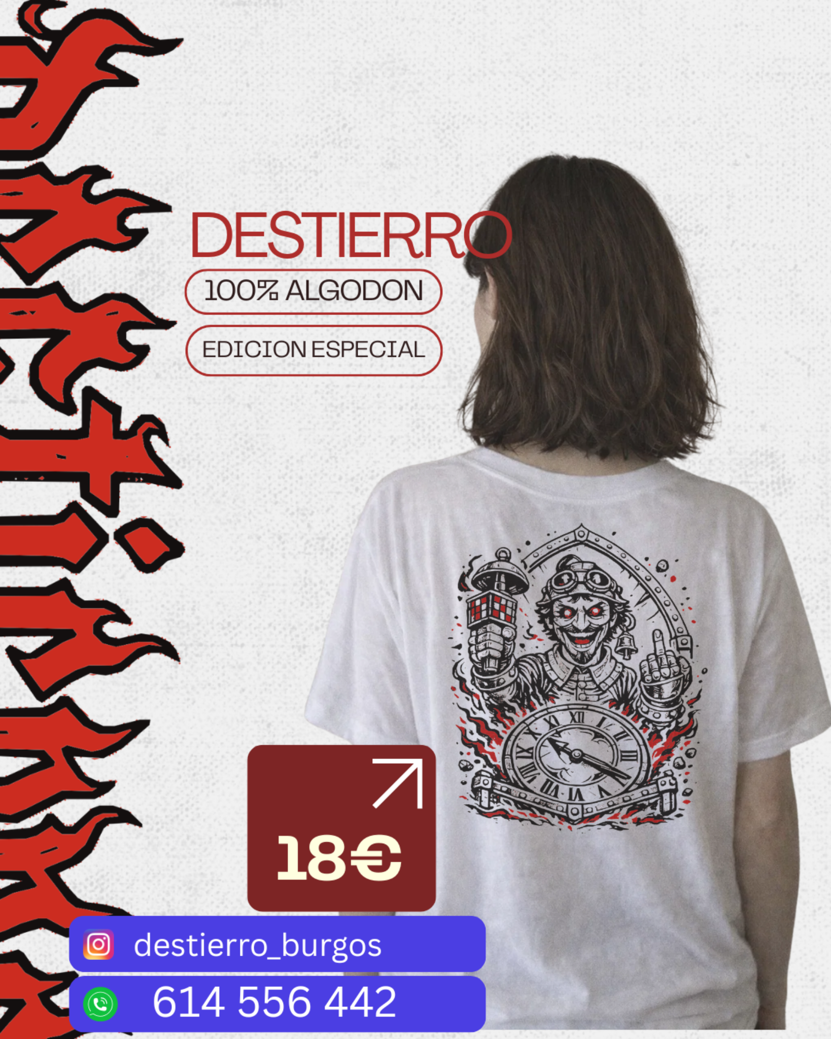 Camiseta Papamoscas espalda